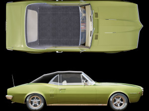 pontiac firebird 1967 convertible 3D 模型