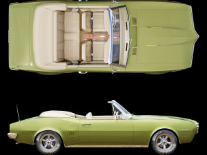 pontiac firebird 1967 convertible 3D 模型