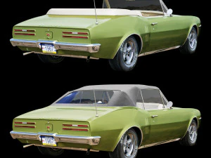 pontiac firebird 1967 convertible 3D Model