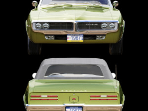 pontiac firebird 1967 convertible 3D 模型