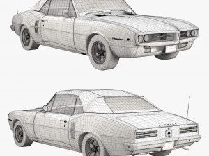 pontiac firebird 1967 convertible 3D Model