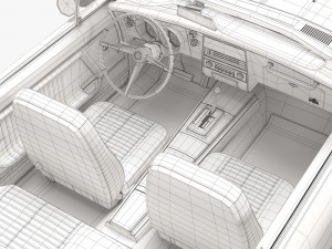 pontiac firebird 1967 convertible 3D 模型