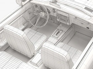 pontiac firebird 1967 convertible 3D Model