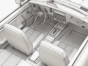 pontiac firebird 1967 convertible 3D Model