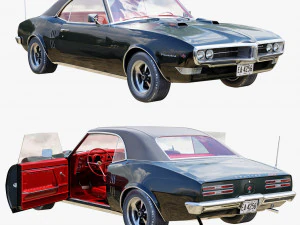 burung api pontiac 1968 Model 3D