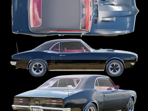 pontiac firebird 1968 3D Model