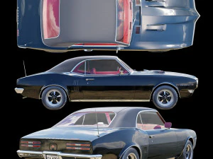 pontiac firebird 1968 3D Model