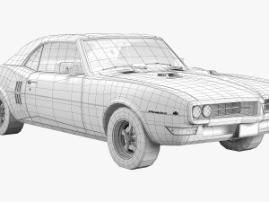 pontiac firebird 1968 3D Model