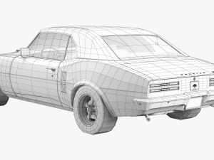 pontiac firebird 1968 3D Model