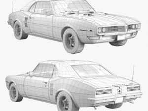 pontiac firebird 1968 3D Model