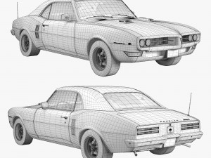 pontiac firebird 1968 3D Model