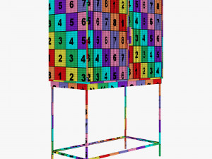 dutchbone saroo cabinet 3D Модель
