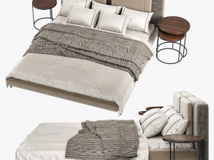 roche larri bed set 3D मॉडल