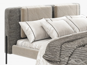 roche larri bed set 3D मॉडल