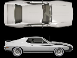 AMC AMX pierre cardin-1973 3D Модель