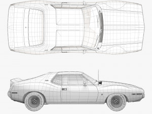 AMC AMX pierre cardin-1973 3D Модель
