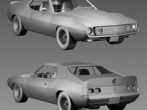 AMC AMX pierre cardin-1973 3D Модель