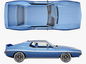 AMC AMX SST 1972 3D Model