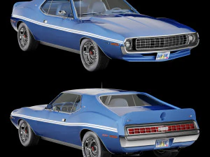 AMC AMX SST 1972 3D Model