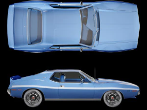 AMC AMX SST 1972 3D Model