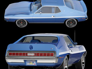 AMC AMX SST 1972 3D Model