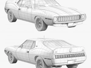 AMC AMX SST 1972 3D Model