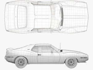 AMC AMX SST 1972 3D Model
