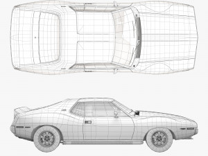 AMC AMX SST-1973 Modelo 3D