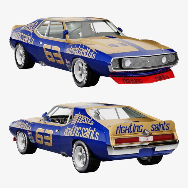 AMC Bill Collins javelin Modelo 3D .c4d .max .obj .3ds .fbx .stl .blend 