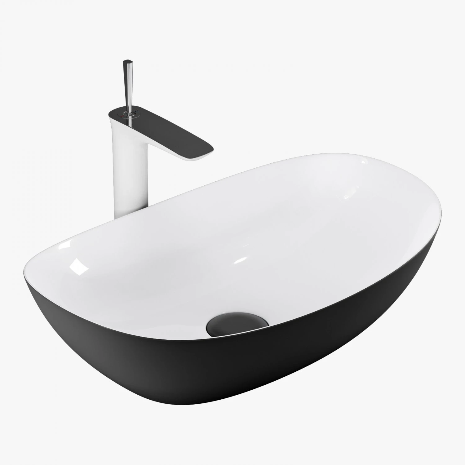 Rea royal washbasin 3D Model .c4d .max .obj .3ds .fbx .stl .blend 