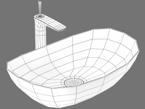 Rea royal washbasin Modelo 3D