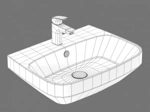 Simas baden baden bb 10 washbasin 3D Model