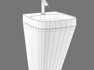 Lavabo Simas baden baden bb 13 Modello 3D