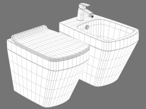 Simas baden baden bb 01 bb 04 toilet 3D मॉडल