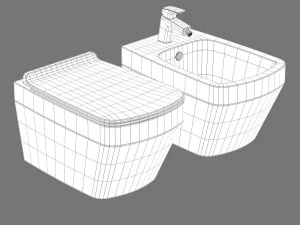 Simas baden baden bb 18 bb 19 toilet 3D Model
