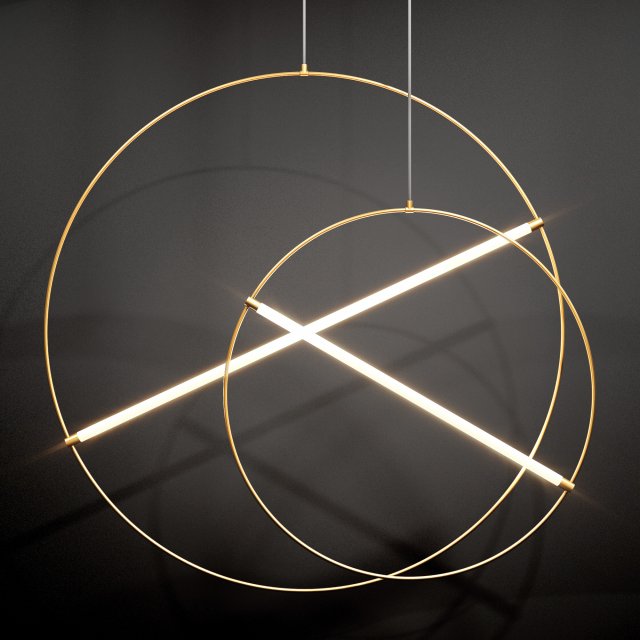 Domosvet design aria led lamp 3D Model .c4d .max .obj .3ds .fbx .stl .blend 