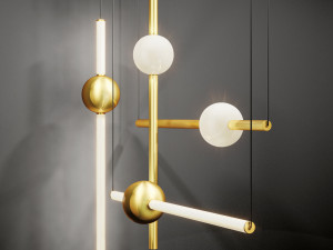 Domosvet design luminous tube ball 3D Model