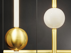 Domosvet design luminous tube ball 3D Model