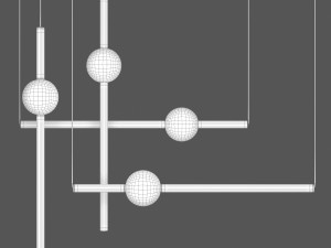 Domosvet design luminous tube ball 3D Model