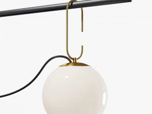 Domosvet design point black gold 3D Model
