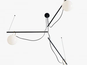 Domosvet design point black gold 3D Model