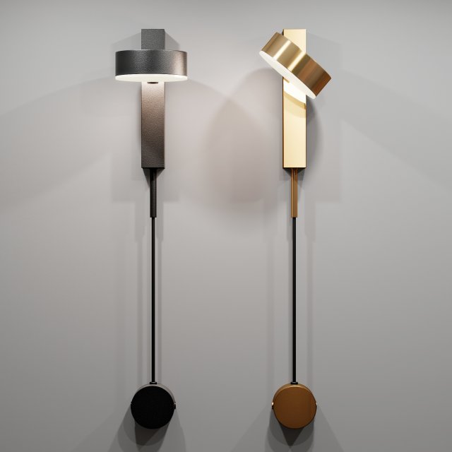Domosvet design wall lamp 3D Model .c4d .max .obj .3ds .fbx .stl .blend 