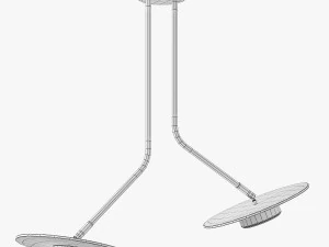 Nowodvorski disk II suspended lamp 3D Model