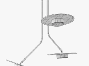 L&aacute;mpara colgante Nowodvorski disco III Modelo 3D