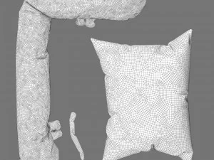 Kids room decor set 001 3D Model