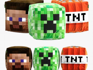 Пуфик Майнкрафт 001 3D Модель