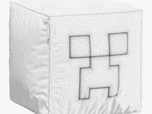 Minecraft ottoman set 001 3D Model