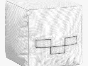 Minecraft ottoman set 001 3D Model