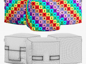 Minecraft ottoman set 002 3D 모델