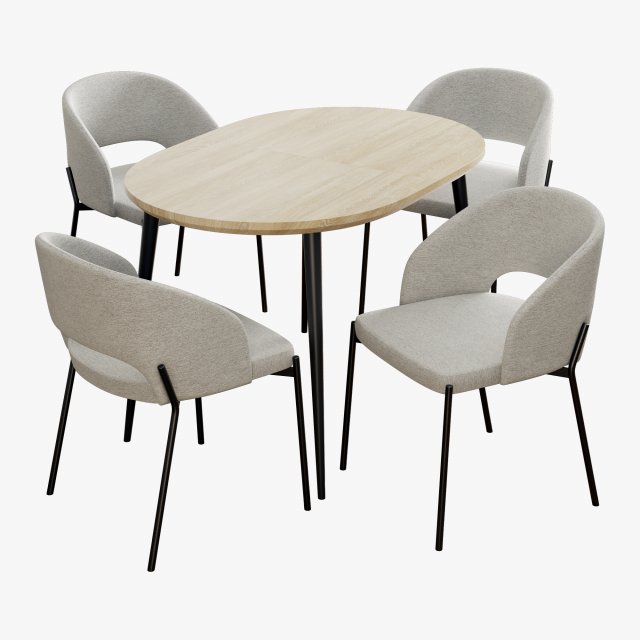 Halmar set 002 colorado table K-455 cair 3D 모델 .c4d .max .obj .3ds .fbx .stl .blend 